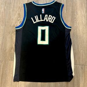 Authentic Brand New Nike Bucks Lillard Jersey